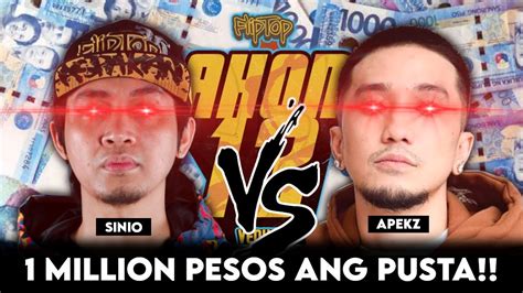 SINIO VS. APEKZ, PUPUSTAHAN NG 1 MILLION .